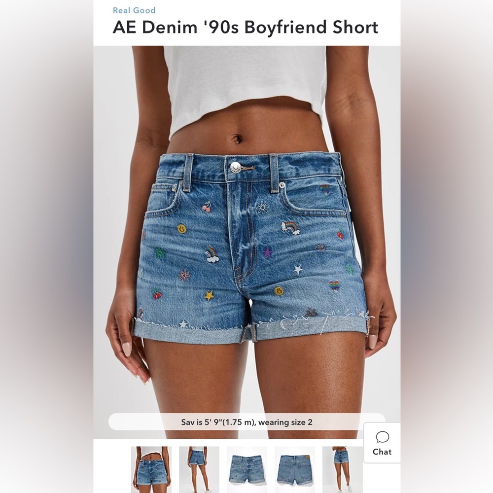 American Eagle Denim 90s Boyfriend Short in a size US 14 women’s